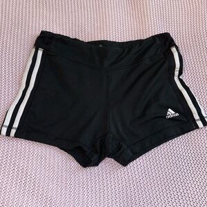 Black Adidas climalite stretchy shorts